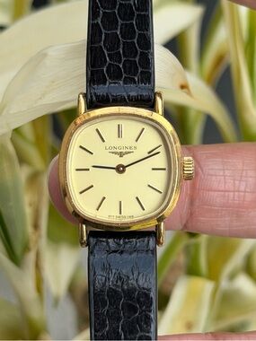 Rare Vintage 1970s Longines 817 1198 Women’s Watch, Manual-Winding, Gold-Plated